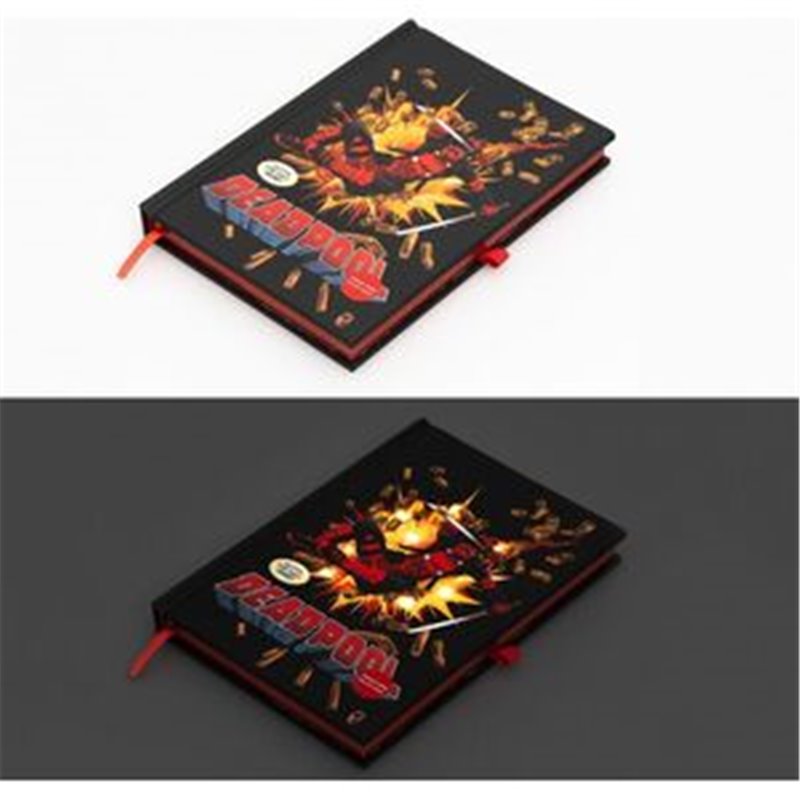 CUADERNO A5 PREMIUM LED DEADPOOL MARVEL