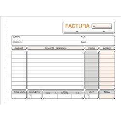 TALONARIO FACTURAS MOD. T-66 TRIPLICADO AUTOCOPIANTE