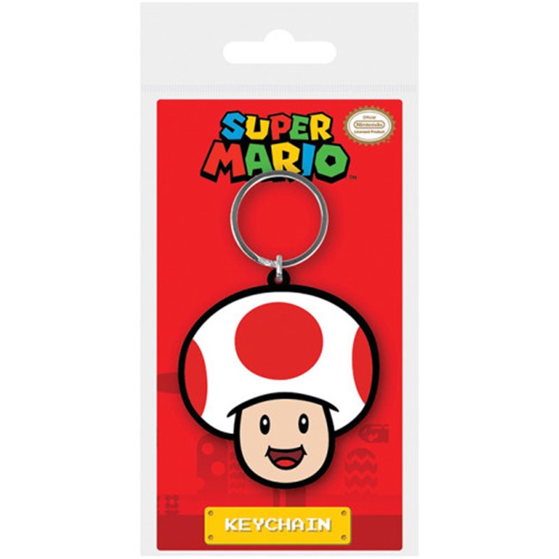 LLAVERO TOAD - SUPER MARIO 6 CM PYRAMID REDSTRING RK38926C