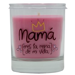 VELA VASO CON MENSAJES Y AROMA