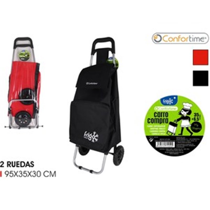 CARRO COMPRA 2R 95X35X30 - CONFORTIME COLORES SURTIDOS