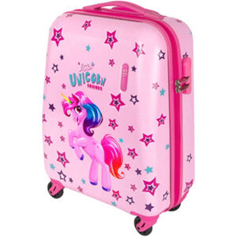 MALETA ABS UNICORNIO 4R 51CM