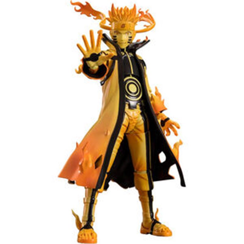 FIGURA SH FIGUARTS NARUTO UZUMAKI KURAMA LINK MODE COURAGEOUS STRENGTH THAT BINDS NARUTO SHIPPUDEN 15CM