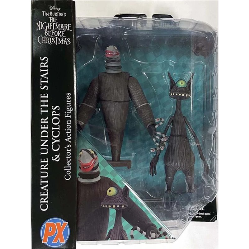 Blister figuras Creature under the Stairs And Cyclops Pesadilla Antes de Navidad 18cm