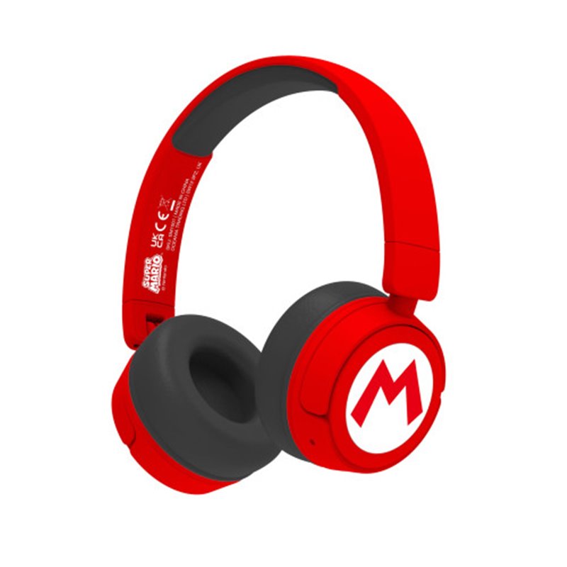 AURICULARES KIDS BT LOGO SUPER MARIO ROJO OTL TECHNOLOGIES REDSTRING SM1016