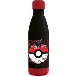 BOTELLA DE PLÁSTICO PIKACHU Y POKEBALL (ROJO/NEGRO) 660 ML STOR REDSTRING 75778