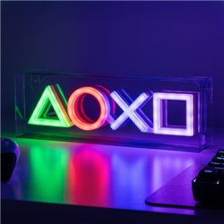 LÁMPARA LED ESTILO NEÓN SÍMBOLOS PLAYSTATION 15 X 30 CM PALADONE REDSTRING PP12716PS