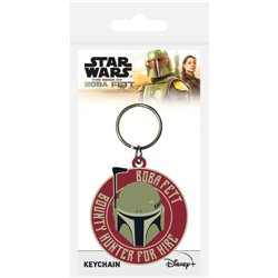 LLAVERO DE GOMA STAR WARS EL LIBRO DE BOBA FETT PYRAMID REDSTRING RK39329C