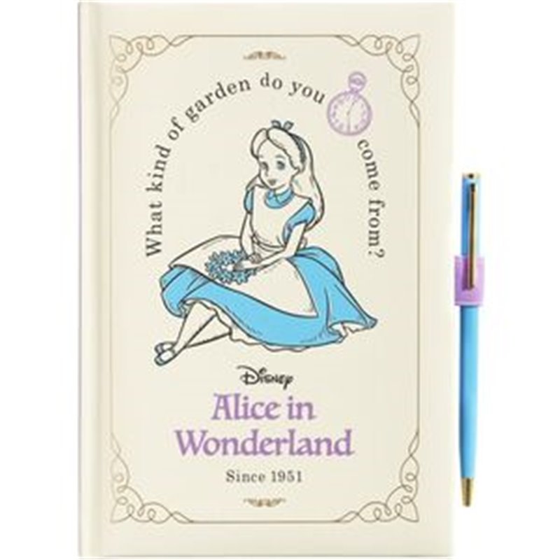 CUADERNO A5 PREMIUM + BOLIGRAFO ALICIA EN EL PAIS DE LAS MARAVILLAS DISNEY