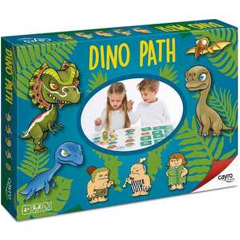 JUEGO DINO PATH ¡SE EL MÁS RAPIDO EN LLEGAR A LA CUEVA! 25X25X5 CM