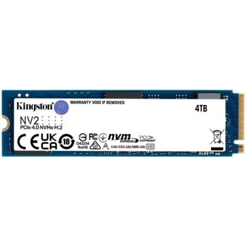 Disco SSD Kingston NV2 4TB/ M.2 2280 PCIe 4.0 NVMe