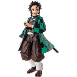 FIGURA S.H FIGUARTS TANJIRO KAMADO DEMON SLAYER KIMETSU NO YAIBA 14CM