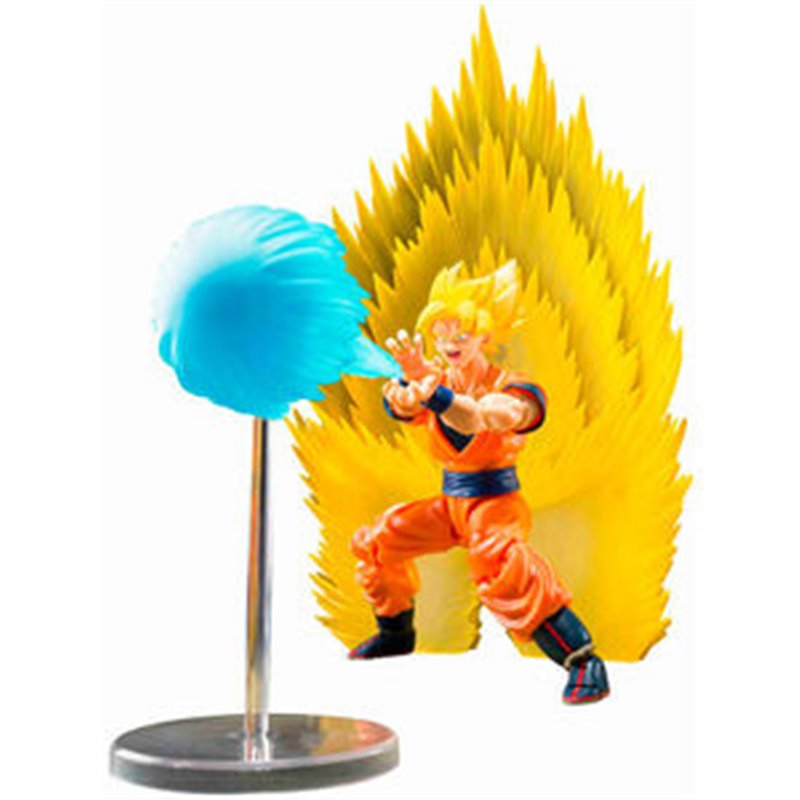 FIGURA S.H FIGUARTS SUPER SAIYAN SON GOKU TELEPORT KAMEHAMEHA DRAGON BALL 15CM