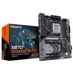 GIGABYTE X870 GAMING WIFI6 Placa Base - Compatible con CPUs AMD Ryzen 9000, VRM de 8+2+2 fases, hasta 8000MHz DDR5 (OC), 1x PCIe