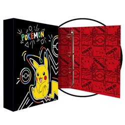 CARPETA 4 ANILLAS COLORFUL POKÉMON CYP BRANDS REDSTRING CA-08-PK