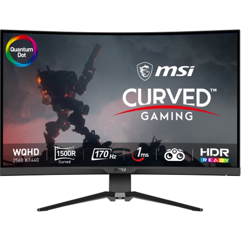 MSI MAG 325CQRF QD pantalla para PC 80 cm (31.5") 2560 x 1440 Pixeles Wide Quad HD Negro