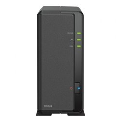 NAS Synology Diskstation DS124/ 1 Bah�a 3.5"- 2.5"/ 1GB DDR4/ Formato Torre