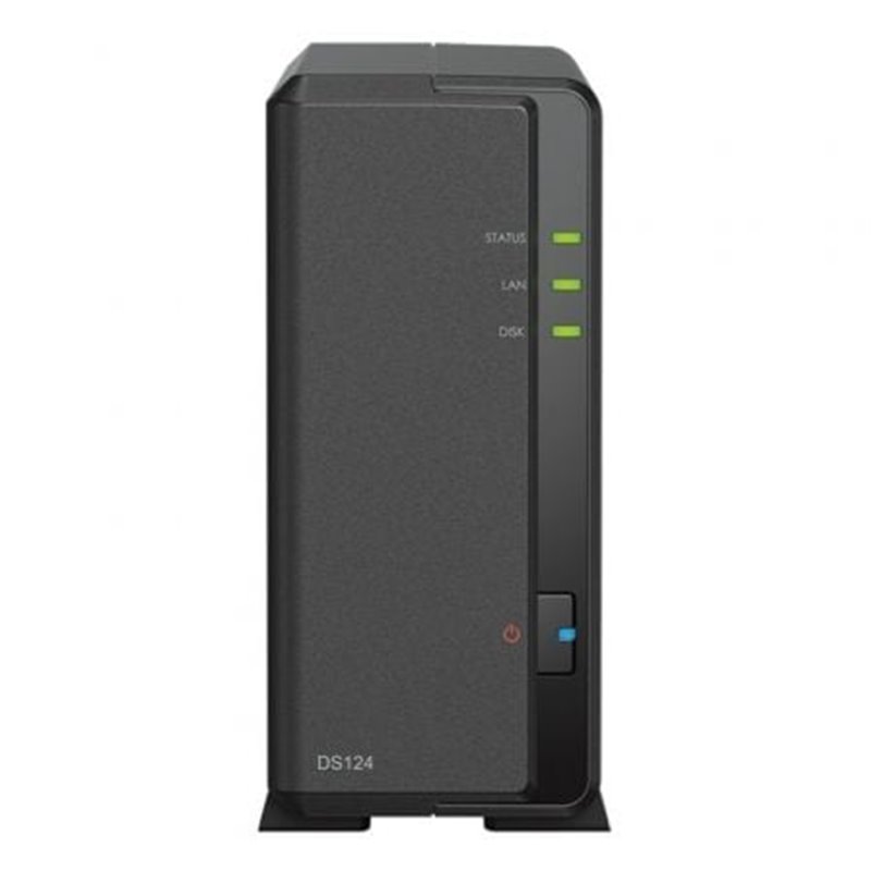 NAS Synology Diskstation DS124/ 1 Bah�a 3.5"- 2.5"/ 1GB DDR4/ Formato Torre