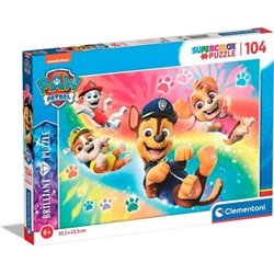 PATRULLA CANINA PUZZLE 104 PIEZAS HOLOGRÁFICO BRILLANTE