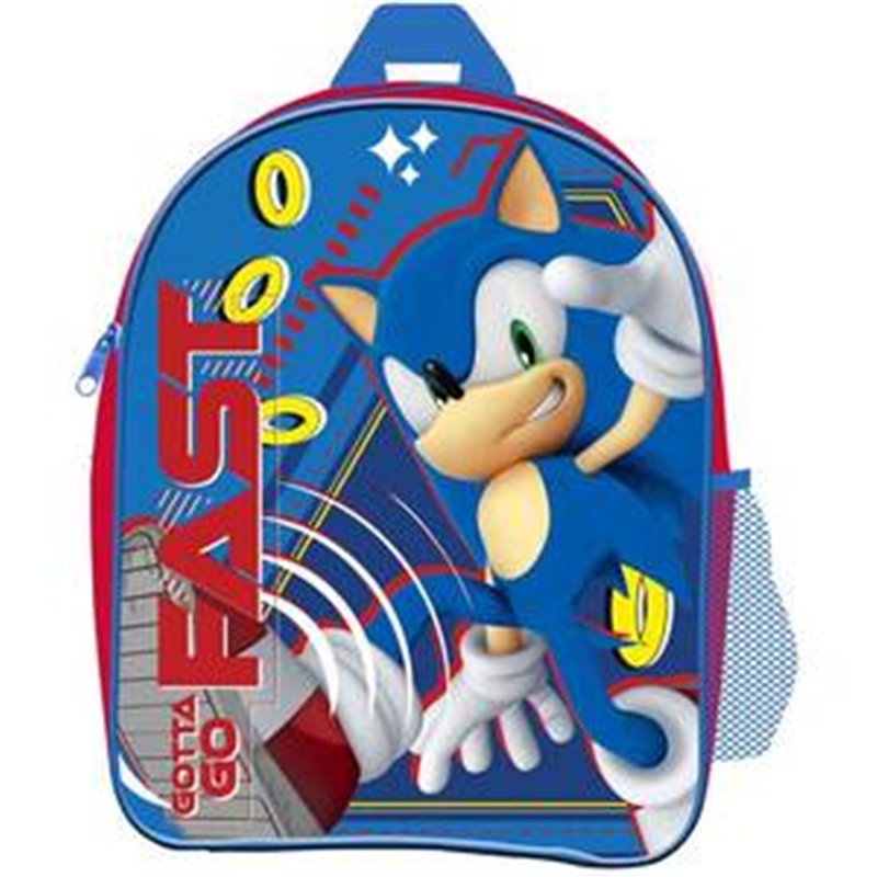 MOCHILA INFANTIL SONIC 25CM.