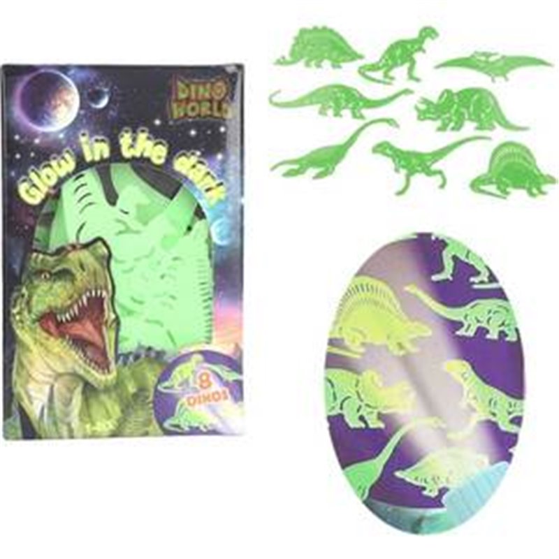 PEGATINAS GLOW IN THE DARK DINO WOR