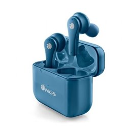 Auriculares Bluetooth NGS �rtica Bloom con estuche de carga/ Autonom�a 6h/ Azules