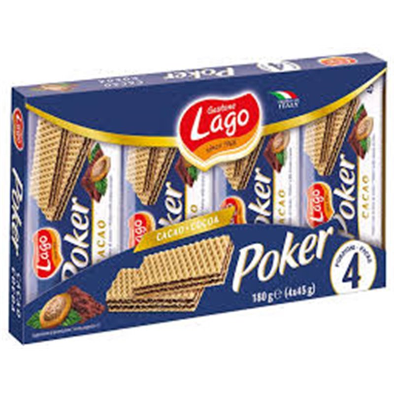 GALLETAS POKER CON CREMA CACAO