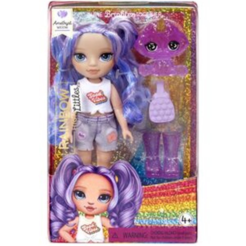 MUÑECA LITTLE FASHION AMATHYST MORADA RAINBOW HIGH