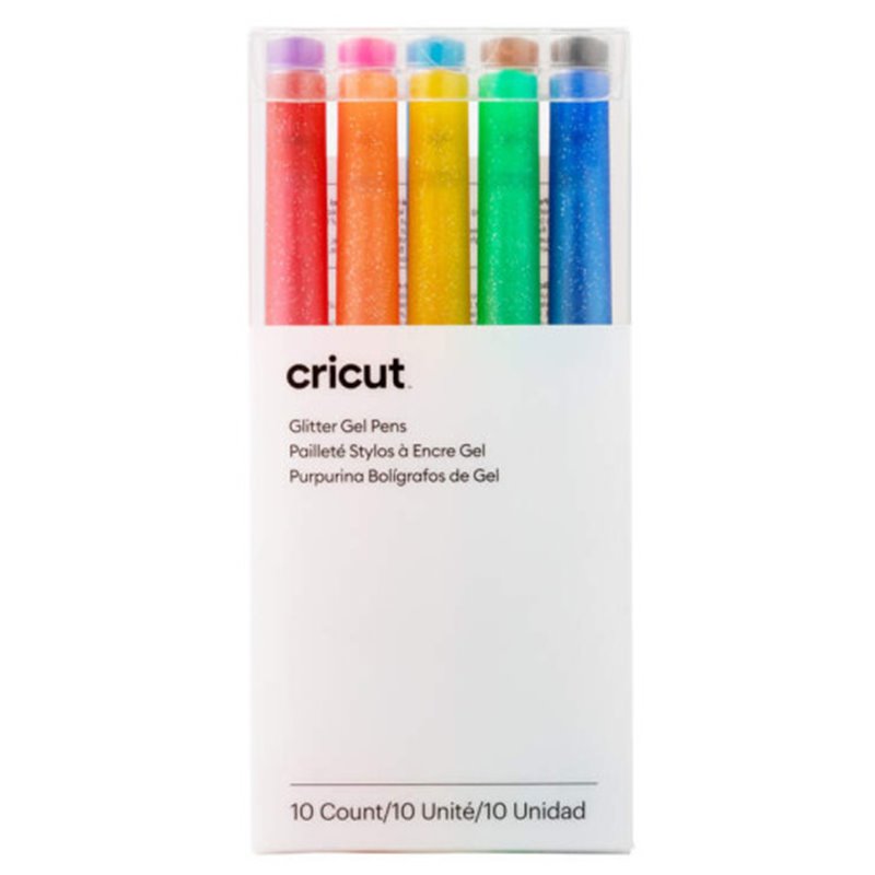 Cricut 2009962 bolígrafo de gel Bolígrafo de gel con tapa Negro, Azul, Marrón, Verde, Azul claro, Naranja, Rosa, Púrpura, Rojo, 