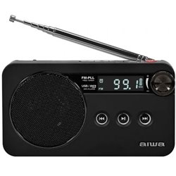 Radio Port�til Aiwa RS-77PLLBK/ Negra