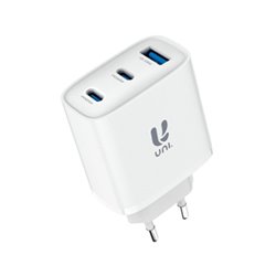 CARGADOR UNI TRIPLE TIPO C DOBLE USB A 65W