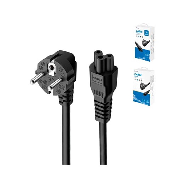 CABLE DE ALIMENTACIÓN UNICO DE COLA DE FLOR  1.5M