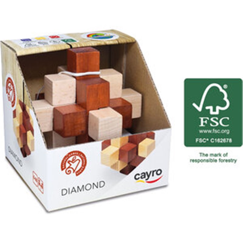 DIAMOND 10X10 CM.  (MADERA FSC)