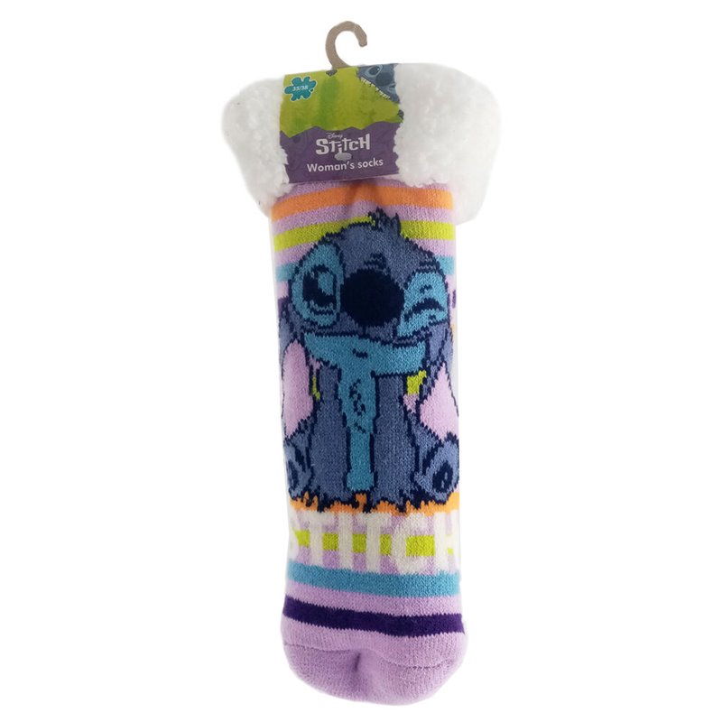 Calcetin antideslizante sherpa Stitch Disney