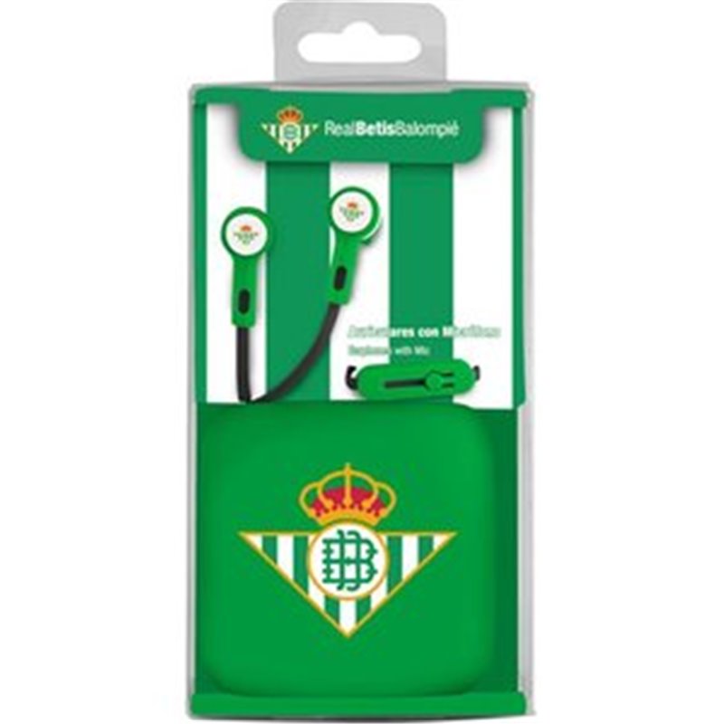 AURICULAR BOTON CON MICRO REAL BETIS