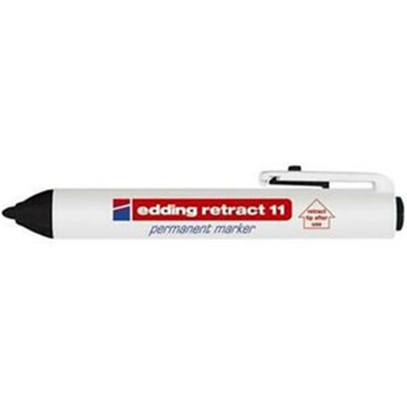 ROTULADOR PERMANENTE EDDING RETRACT 11 - NEGRO