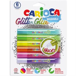 B/6 GLITTER GLUE FLUO COLOURS