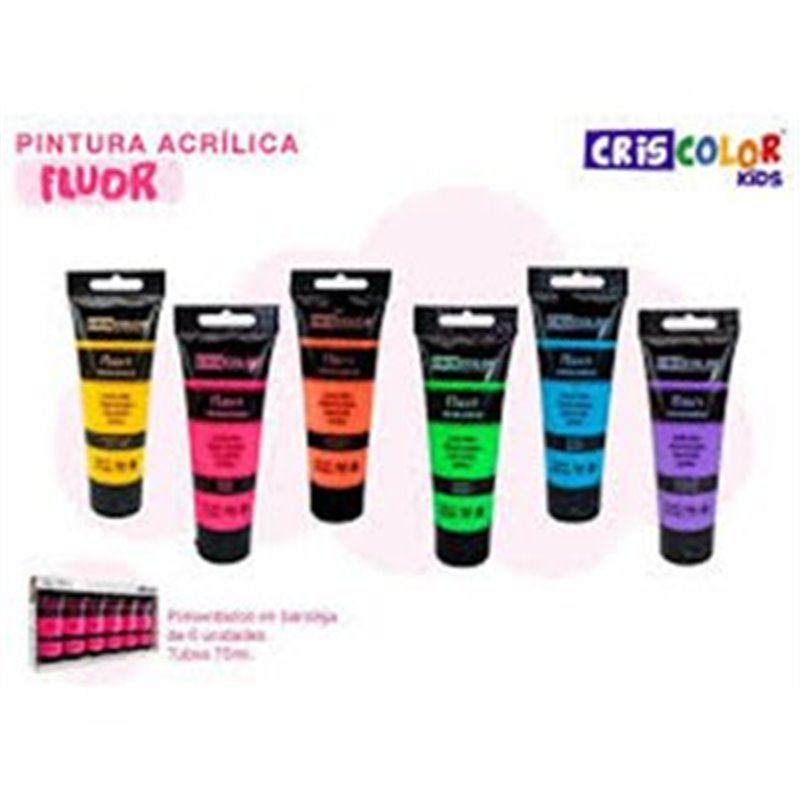 PINTURA ACRILICA 75ML - AMARILLO FLUOR