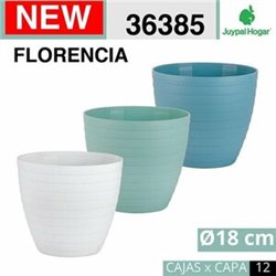 MACETA FLORENCIA PASTEL COLOR SURTIDO - 15 CM