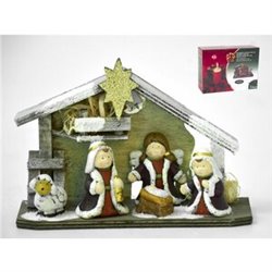 NACIMIENTO INFANTIL C/LED 22.5X16 CM.