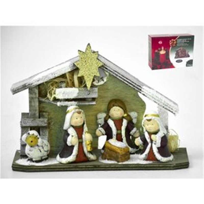 NACIMIENTO INFANTIL C/LED 22.5X16 CM.