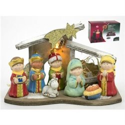 NACIMIENTO INFANTIL LED 15.5X26 CM.