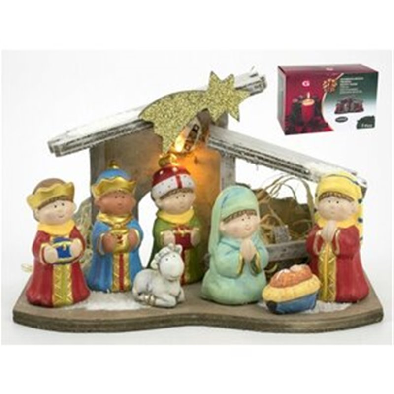 NACIMIENTO INFANTIL LED 15.5X26 CM.