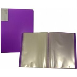 CARPETA COLORES MATE DE FUNDAS TRANSPARENTES COLOR - 10 FUNDAS