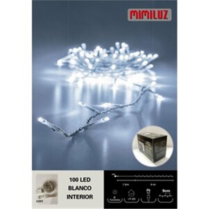 GUIRNALDA 100L LED BLANCO