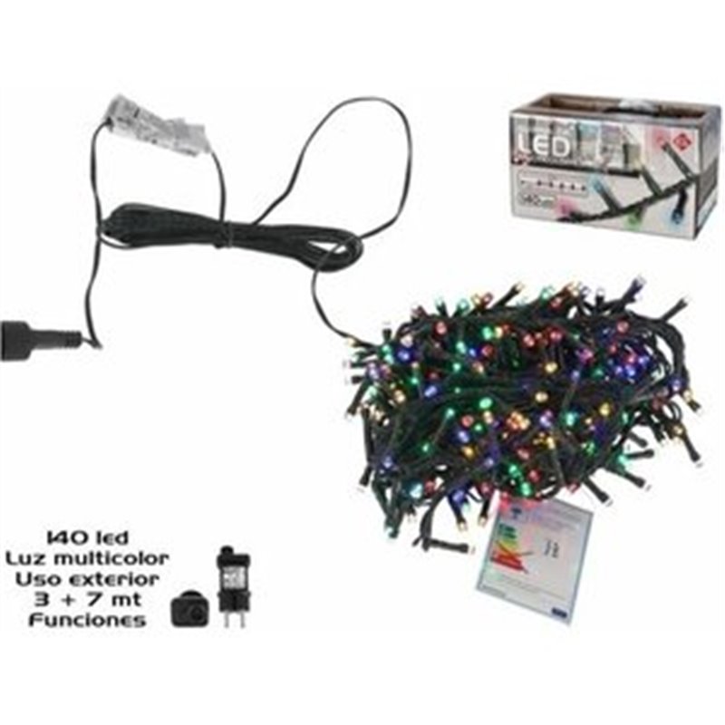 GUIRNALDA 140LED MULT EXT ADAP FUN 3+7M