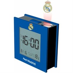 RELOJ DESPERTADOR PROYECTOR REAL MADRID