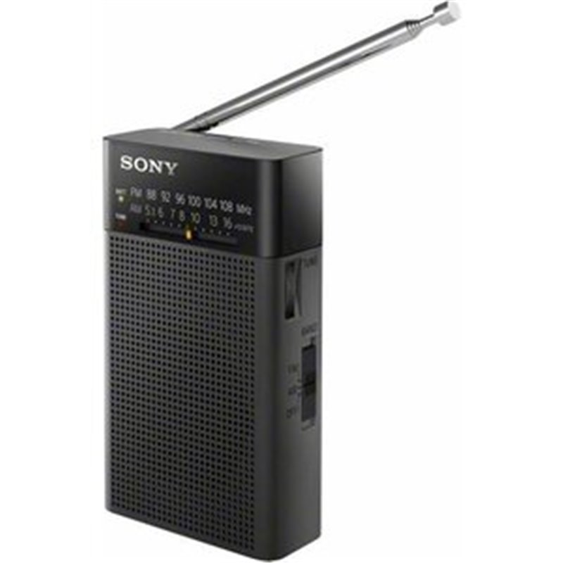 RADIO DE BOLSILLO FM, AM NEGRO - SONY ICF-P26