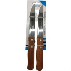 SET 2 CUCHILLO COCINA 11CM FILO MADERA