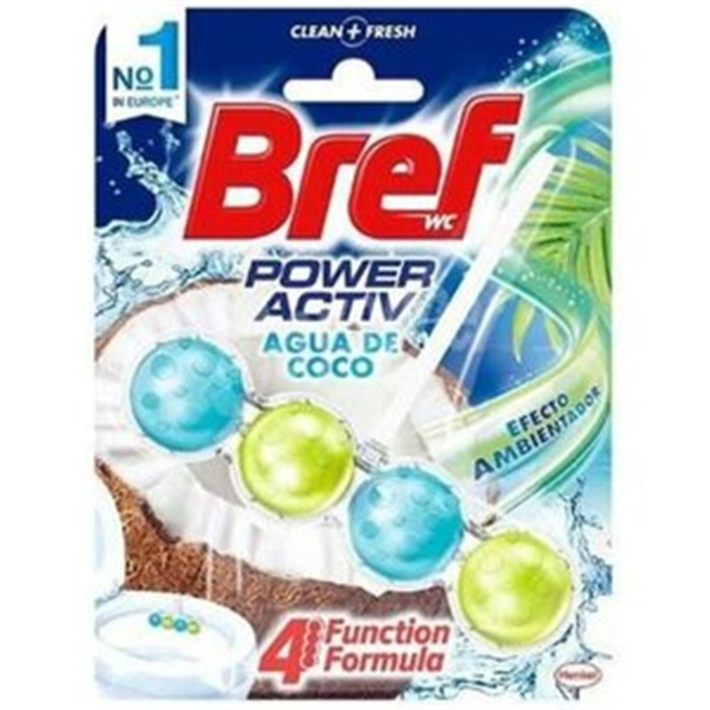 LIMPIADOR DE INODOROS BREF ACTIVE POWER AGUA DE COCO